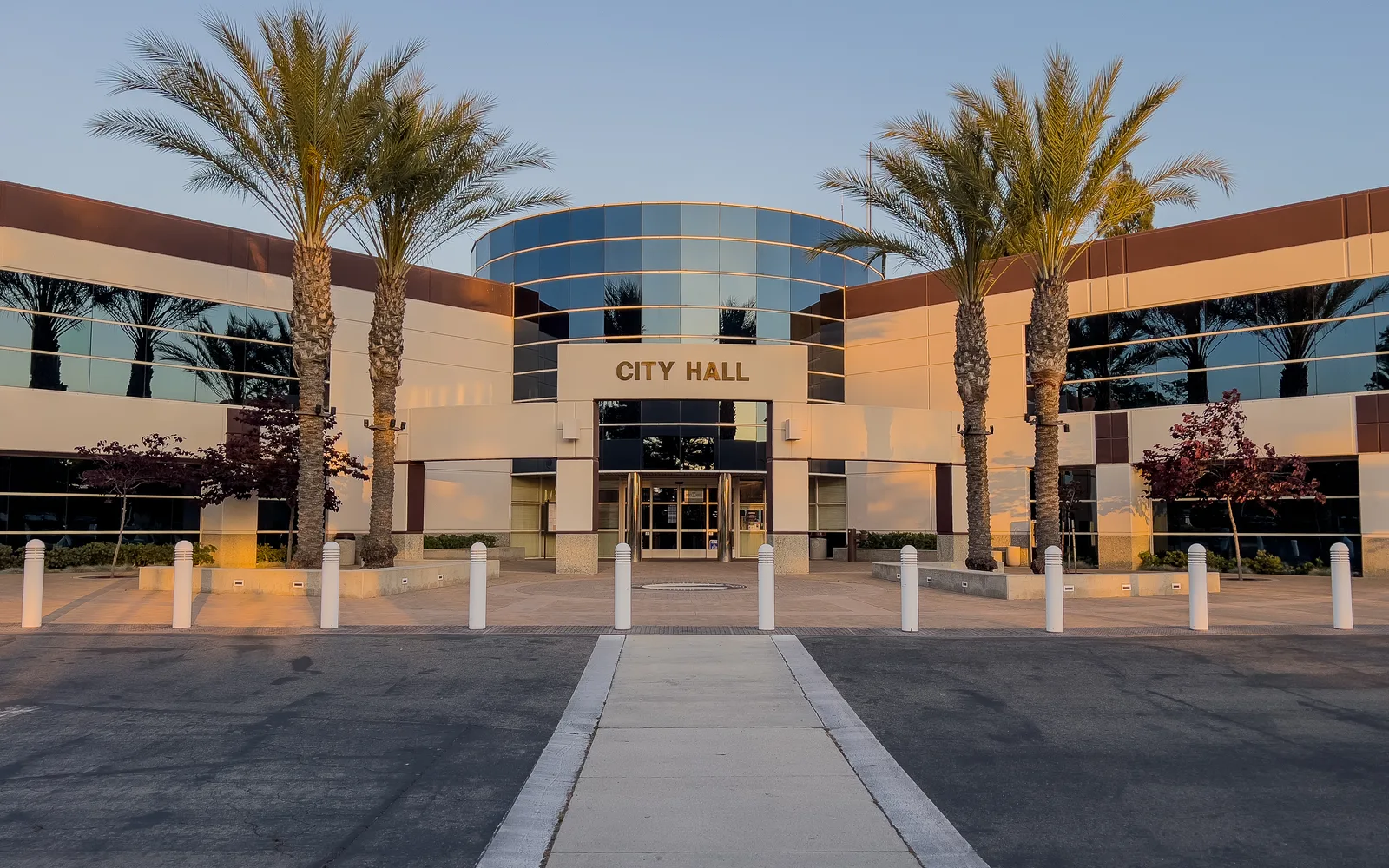 Moreno Valley, California City Hall, a civic building symbolizing municipal infrastructure and growth